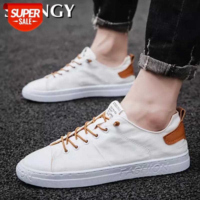 

Men's Casual Shoes Low Help Canvas Shoes Men Sneakers Flats Fashion Lace For Men Summer Breathable Lazy Strap Men's #Cr0U