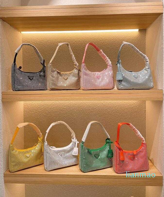 

Designer luxury handbagLatest Diamond Women Shoulder Bag 2021 Summer 8 Color Underarm Purses Fashion Lady Designers, Black