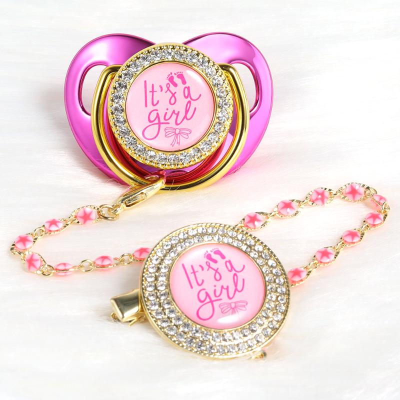

Pacifiers# 2022 Pacifier Clips Gold Beads Boy And Girl Baby Infant Soother BPA Free For Shower Gift Chupetes Nuk