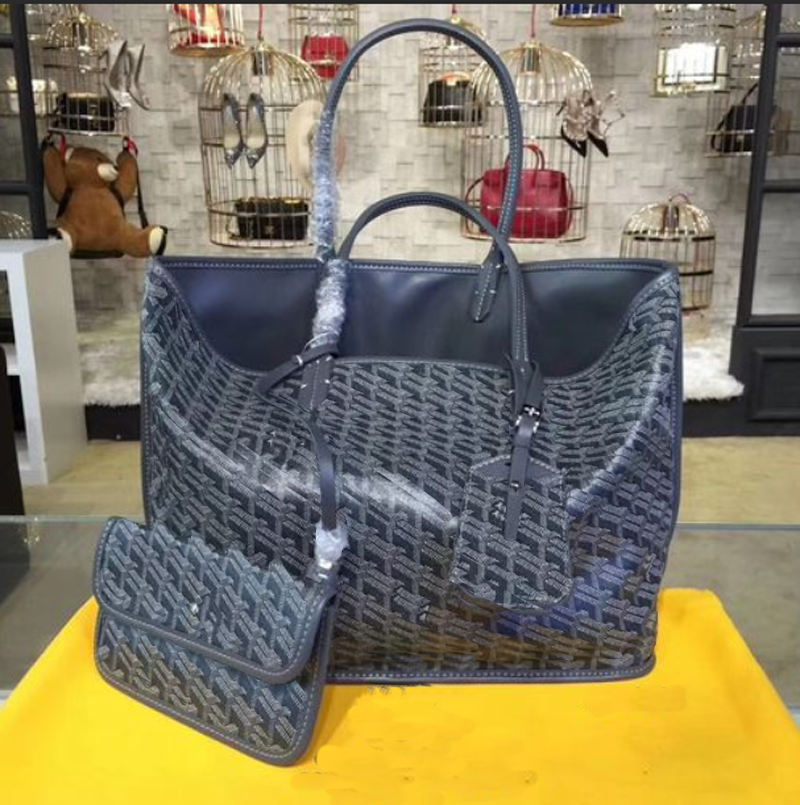 

Women's bag goya Double bread leather Use on both sides shopping Highest quality shoulde tote single-sided GY Real handbag, Red