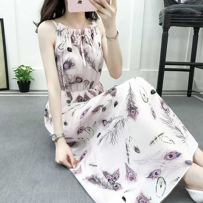 

Sexy V Neck Backless Floral Summer Beach Dres White Boho Striped printing Daisy Party Midi Dresses 210601, Sky blue