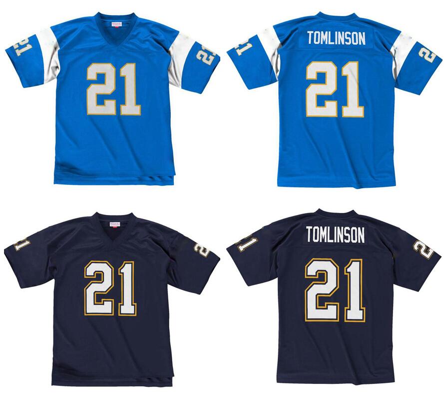 

Stitched football Jersey 21 Ladainian Tomlinson 2009 Mitchell & Ness retro Rugby jerseys Men Women Youth S-6XL, Stitched jersey