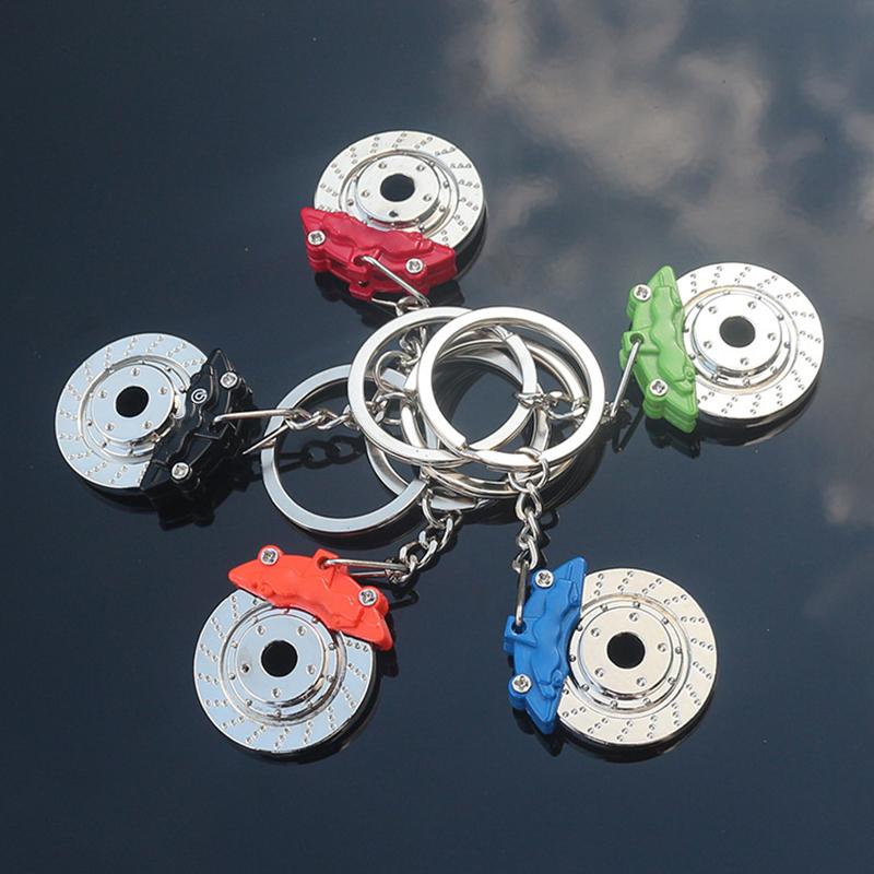 

3D Key Rings Part Metal Brake Disc Model Creative Car Auto Keychain Keyfob Keyring Gift Interior Accessories