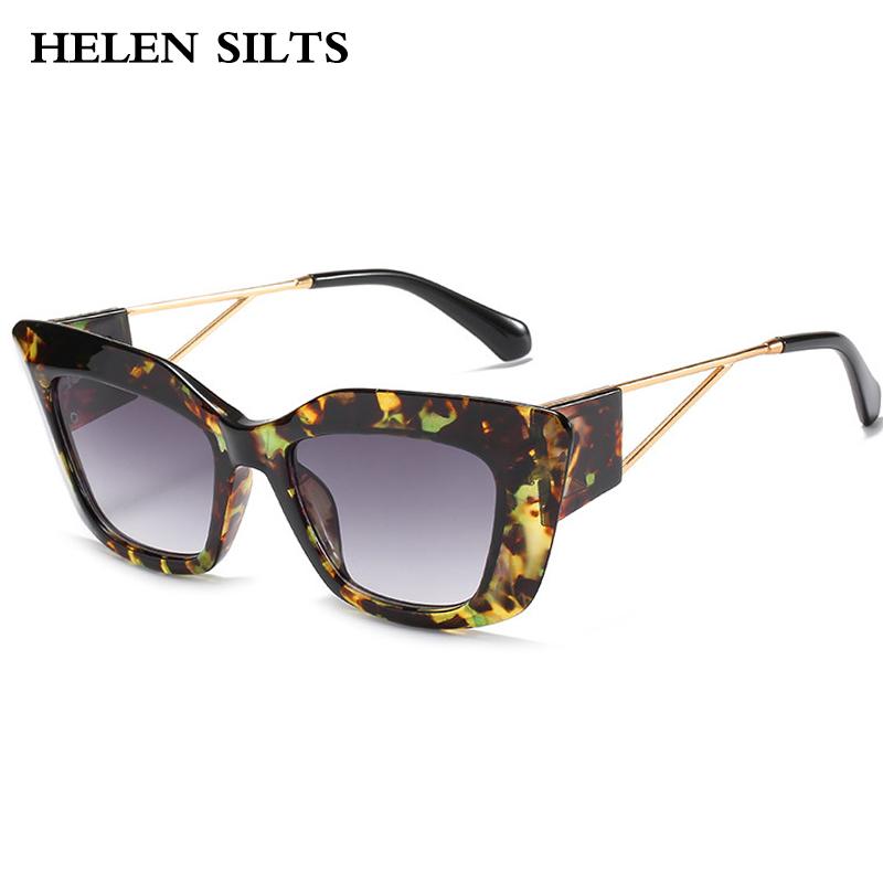 

Sunglasses Fashion Flower Cat Eye Women Brand Designer Oversized Steampunk Men Vintage Eyewear Oculos Feminino UV400