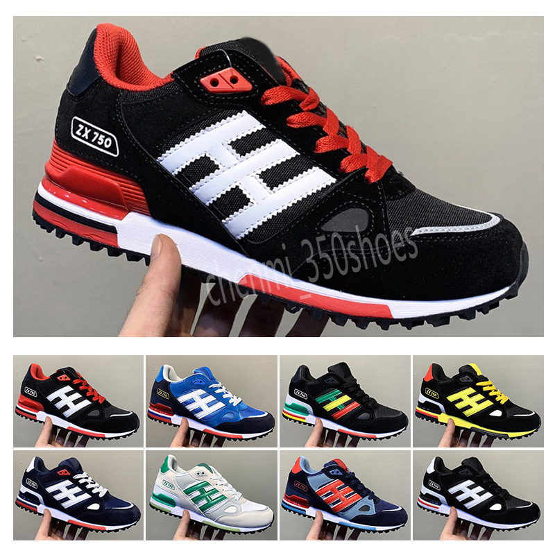 

Originals ZX750 Running Shoes Athletic Designer Sneakers zx 750 Mens Womens White Red Blue Breathable Outdoor Sports Size 36-45 cq01