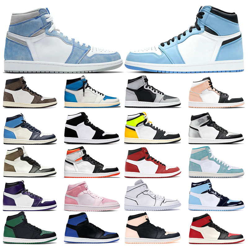 

men Basketball running Shoes 1 1s University Blue Hyper Royal Dark Mocha Shadow 2.0 Obsidian Twist UNC Women sneakers Sports Trainers, 21