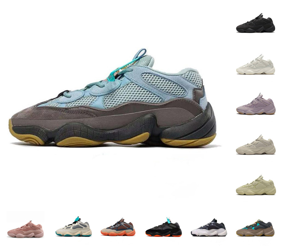 

2021 Latest Kanye 500 Mens Running Shoes Enflam Soft Vision Bone White Black Blush Super Moon Yellow Salt Pink Men Women Sports Sneakers Tra