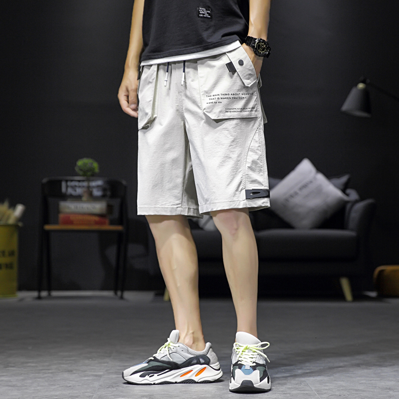 

2021 New Shorts From the Load of Hip Hop Harajuku Summer Men Tactical Military Streetwear Cotton Pockets Short Pants 8kc8, Green