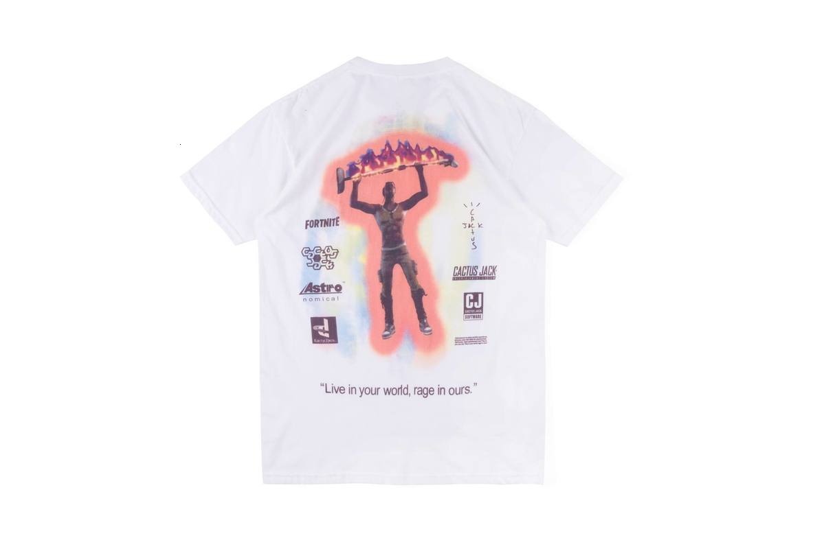 

2021 New 20ss Travis Scott t Shirt Rage Emote Top Tees Men Women Streetwear Kanye West Hip Hop Astroworld Tshirt Xxxtentacion Nv9u, White7