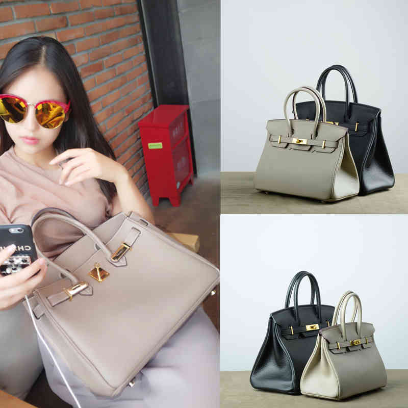 

Aima Paul 2021 New Lychee Pattern Head Layer Cowhide Bag Leather Women's Bag One Shoulder Messenger Handbag Birkin Have Logo xwl