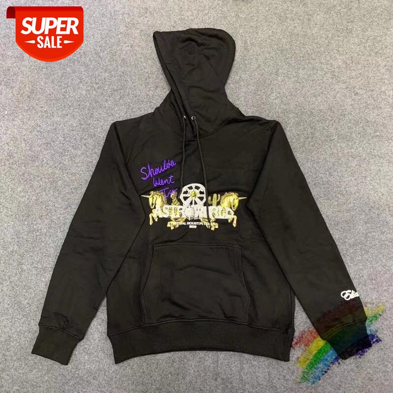 

Travis Scott Shoulda Went to Astroworld Hoodie Women Men High-Quality Fashion Mens Pullover #Iq30, Black