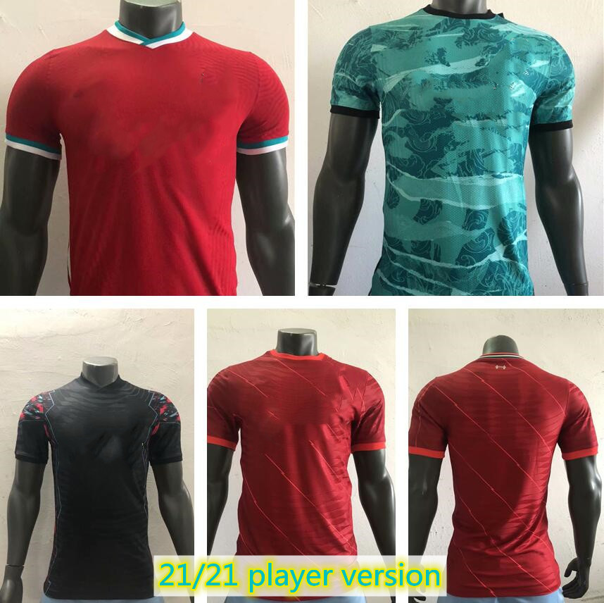 

21 20 22 player version LVP soccer jerseys home and away Gerrard special edition Smicer Alonso Hamann BARNES KUYT MANÃ© . SALAH HENDERSON, Black