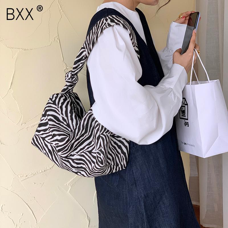 

[BXX] Zebra Pattern Design Crossbody Bags For Women 2021 Winter Shoulder Handbags and Purses Classic Travel Hand Bag HO851, Black
