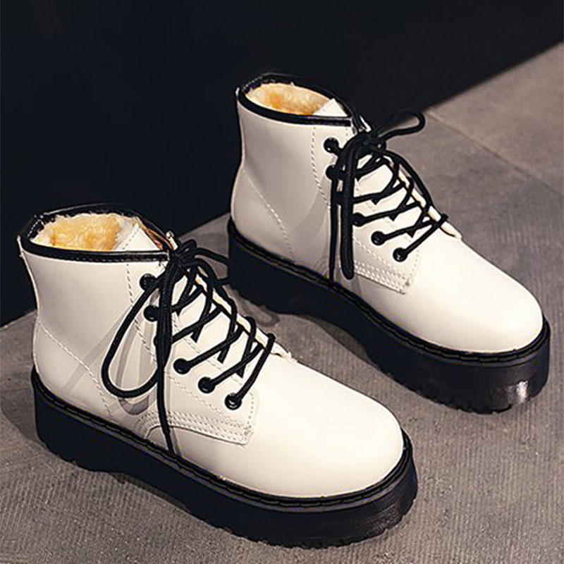 

women sand fur martin winter rubber boots cpy7, Black