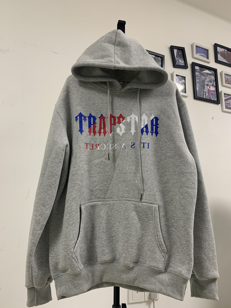 

Trapstar Fashion Sweatshirt Ladies Men' Top Hooded Jacket High Quality Printed Letter Jacket New Arrival, Black
