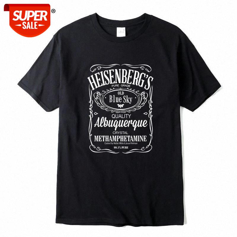 

XIN YI Men's High Quality100% cotton Funny breaking Bad printed T-shirt short-sleeved T-shirt O-neck hip hop tops harajuku top #iF7y, White;black