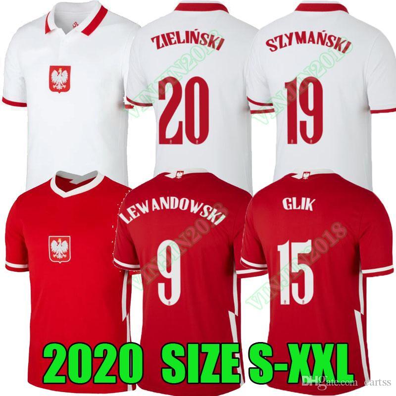 

new 20 21 polonia soccer jerseys home away national team 2020 2021 GLIK LEWANDOWSKI SZYMANSKI ZIELINSKI camisetas football shirts thailand, Black