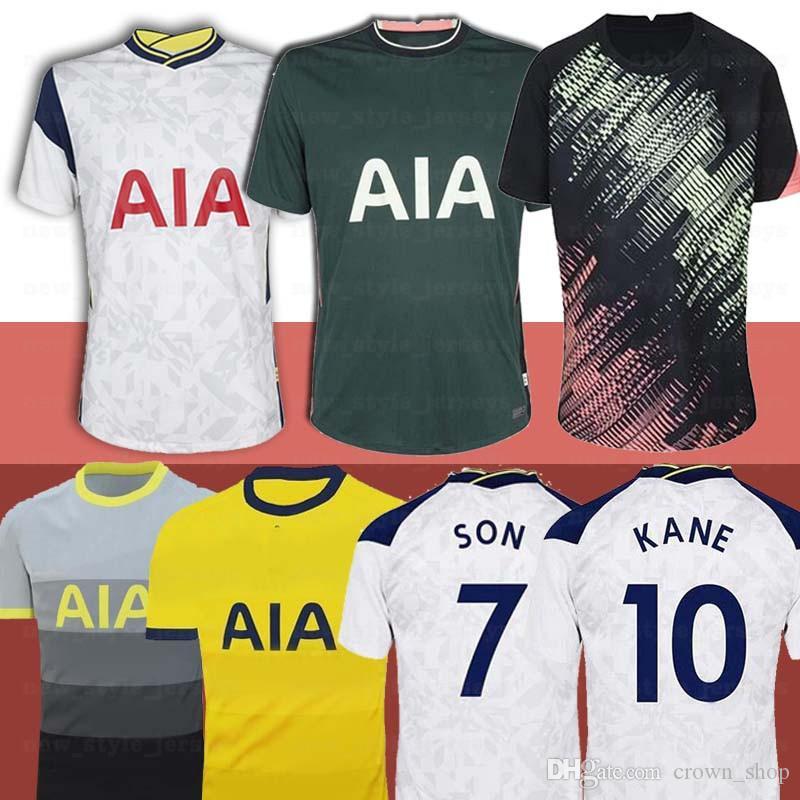 

fourth BALE KANE Soccer Jerseys Lilywhites 2020 2021 SON DELE BERGWIJN VINICIUS LAMELA Football jerseys MEN KIDS KITS, Black;yellow