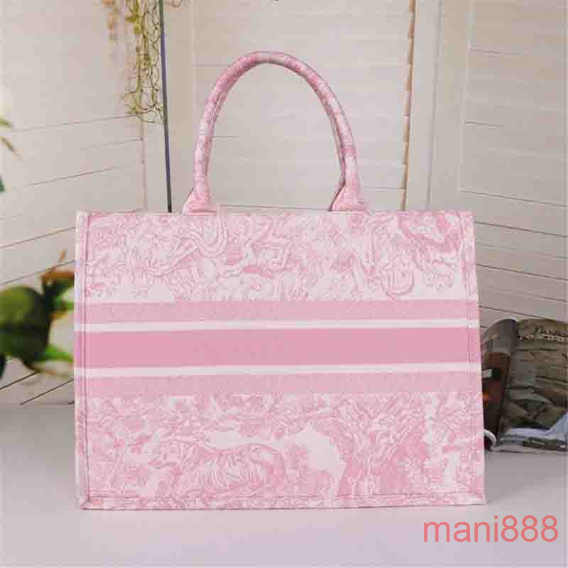 

2022 Women Luxury Designers Tote Bags Canvas Large capacity handbag female wild commuter presbyopia big shopping bag embroidery fashion lady, Redspot