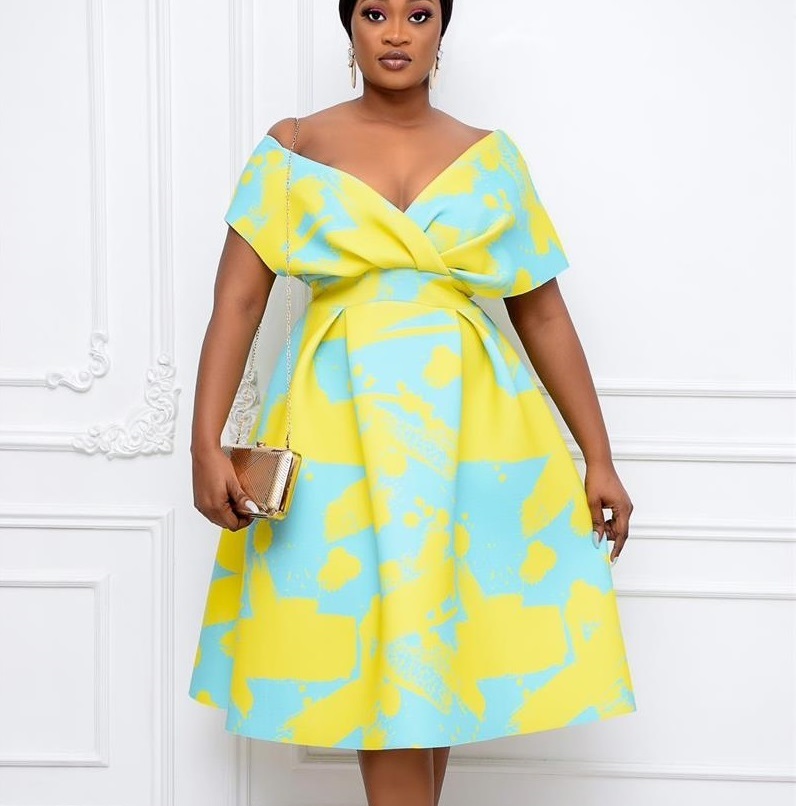 

Dress Floral dresses party evening wear Womens Vintage Casual Sundress Female long Beach Dress Lady Boho Sexy Girl Midi Backless Polka Striped Skirt New Bow big hips, Yellow-2