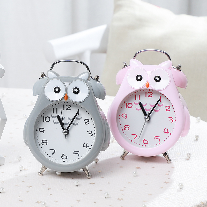 

digital alarm clock strange cartoon silent luminous student home bedside bedroom multifunctional metal mechanical alarm clock
