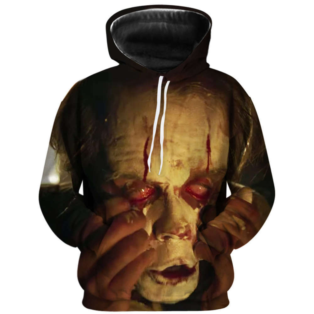 

2021 Casual Sweater Devil 3D Printing Sports Outdoor Jacket Pullovers Hoodies Print Sweaters For Men Mens Tracksuits Hip Hop, Black