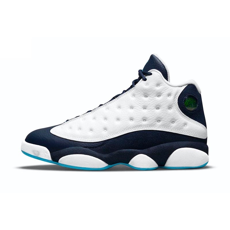 

Authentic 13 13s Retro Obsidian Basketball Shoes White/Obsidian-Dark Powder Blue 414571-144 Mens Sports Men Sneakers With Original Box 2021 Newest Release