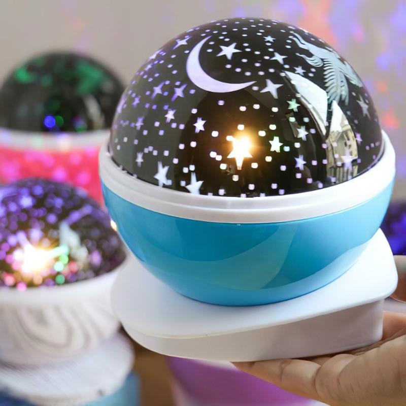 

Night Lights Fashion Projection Light Romantic Moon Star LED Creative Hanging Cage Child Gift Christmas
