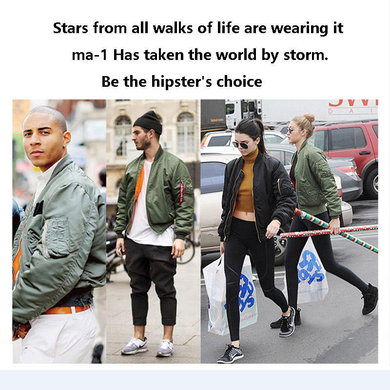 

2021 New Vintage Pilot Bomber Flight Jacket Us Air Force Top Gun Men Clothes Brands Winter Army Usn Ma1 Usmc Embroidery H7sa, Black