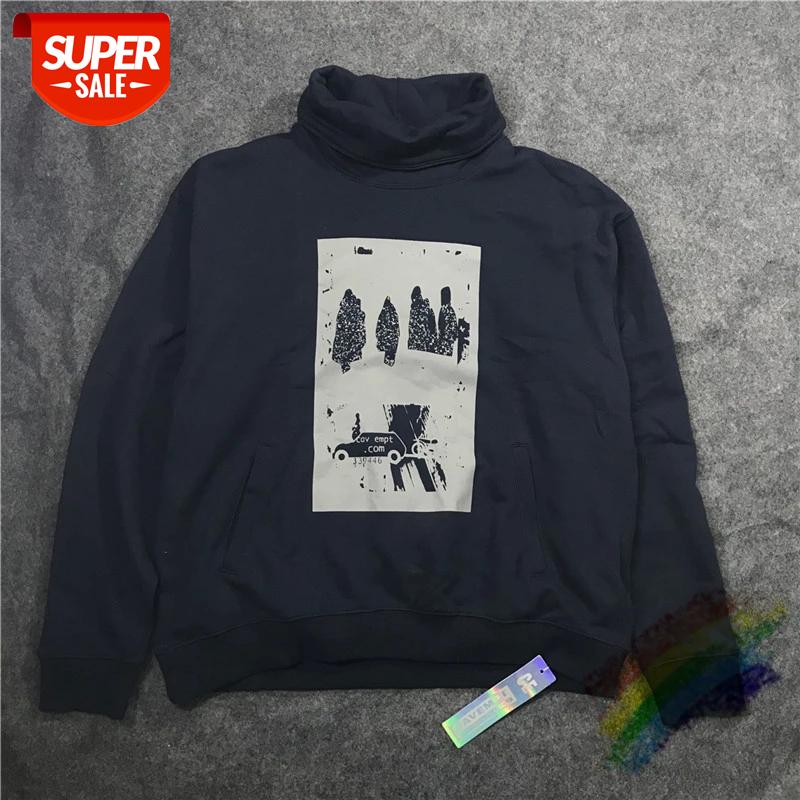 

Reflective CAVEMPT CE 19SS STAND COLLAR SWEAT Men Woman 1:1 Top-quality Wash Crewneck CAVEMPT Cav Empt Hoodie #B402, Black