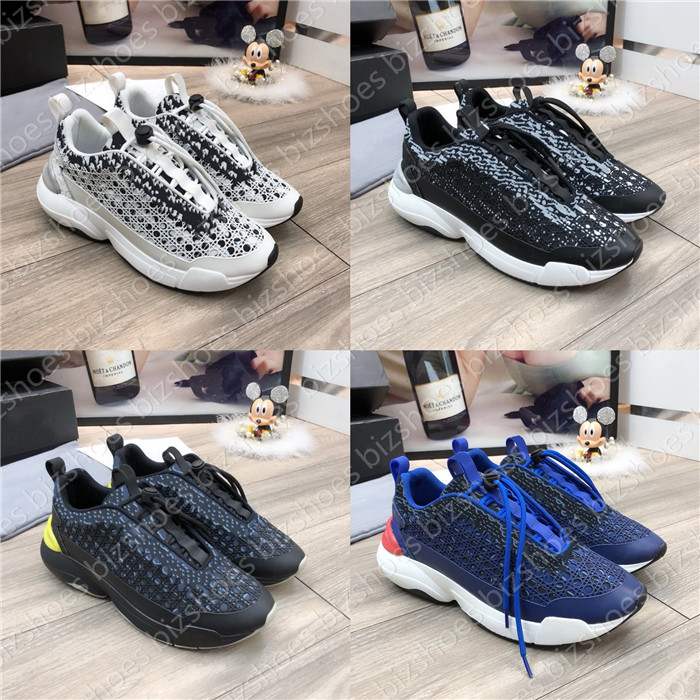 

White Oblique B24 Sneaker Canvas Mesh Shoes Luxurys Designers Black Trainers Mens SORAYAMA Running Shoe CALFSKIN Women Casual Sneakers, 02