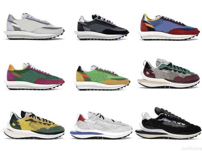 

2022 LD Waffle Athletic Shoes Men Women Summit White Black Nylon Blue Multi Vaporwaffle Villain Red Neptune Green Sport Fuchsia Game Royal