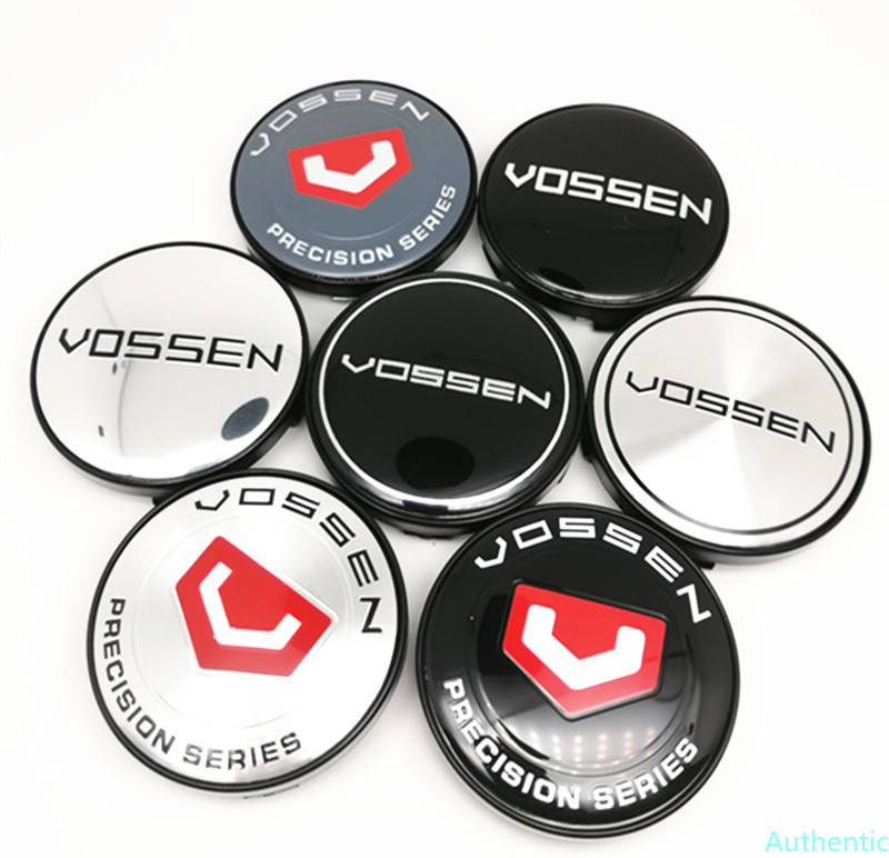 

4pcs 60mm Wheel Center Caps Hub Vossen Precision Rims Cover Emblem 56mm Hubcaps Sticker Badge for A4 R8 TT 13523a RS7 GT-R CTS-V