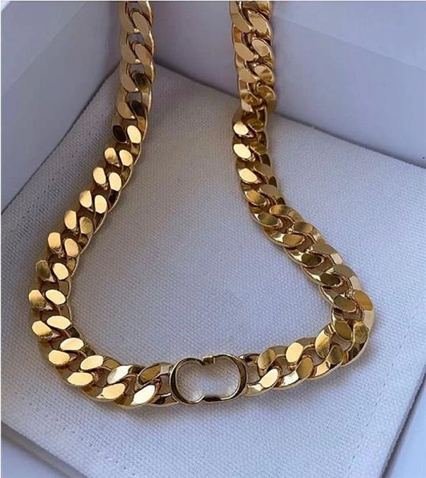 

Choker necklace dijia new letter luxury designer necklaces chain bracelet women female high version temperament clavicle chain