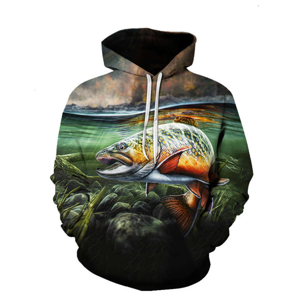 

Shark 3D digital printing Hoodie loose couple's sweater baseball suit, Black