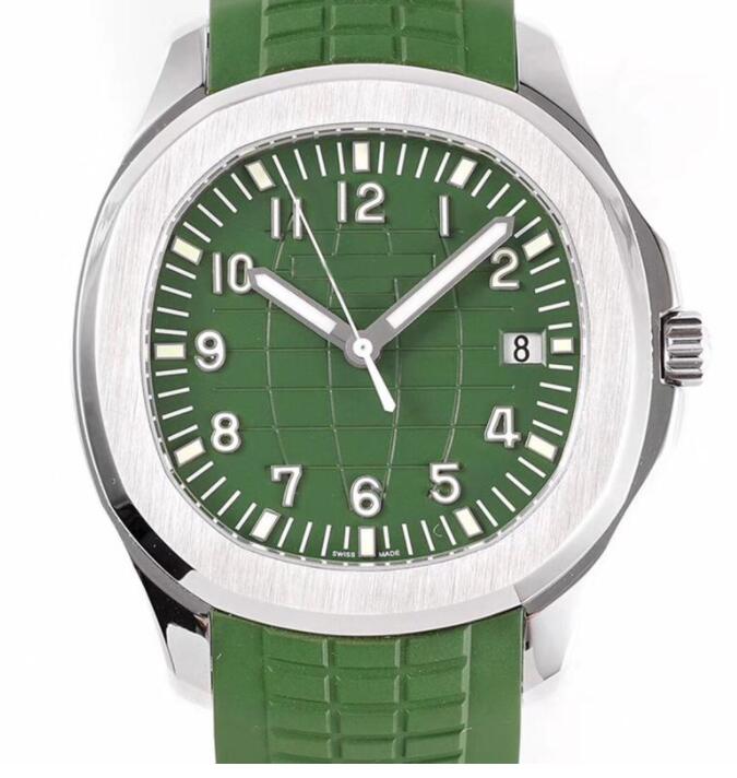 

2022 Multicolor Mens Watches Automatic Mechanical Nautilus 40MM Oval Green Dial Wristwatches rubber strap Mens Wristwatches 5711