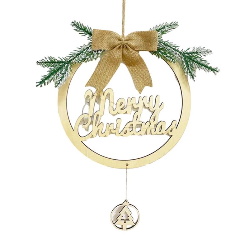 

Christmas Decorations Wall Decor Wreath For Front Door Porch Signs Holiday Rustic Wood Hanger Ornaments Win
