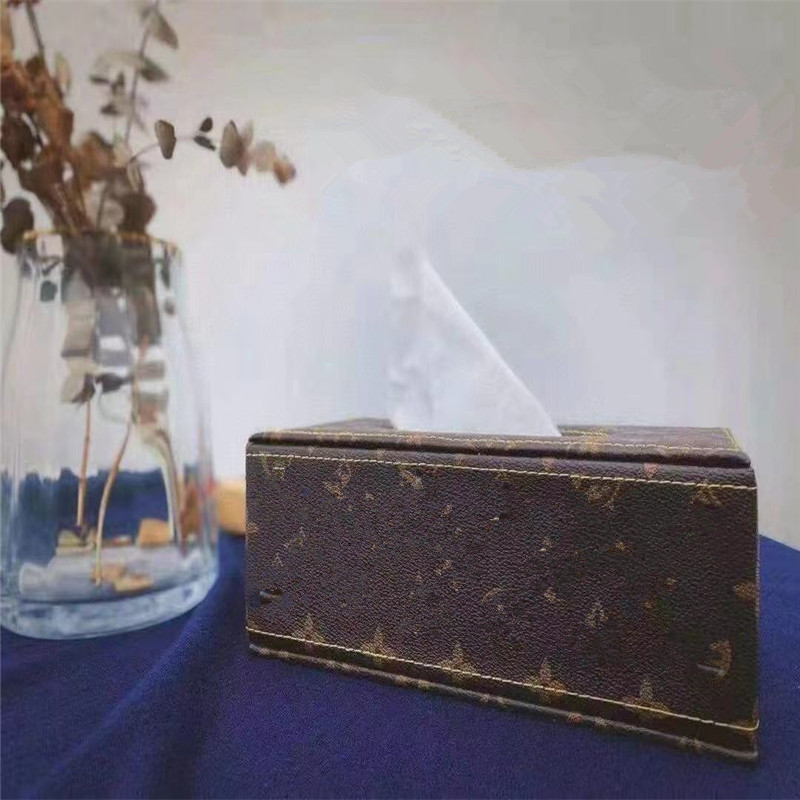 

PU European-style Tissue Boxes fashion design paper box high quality Napkins