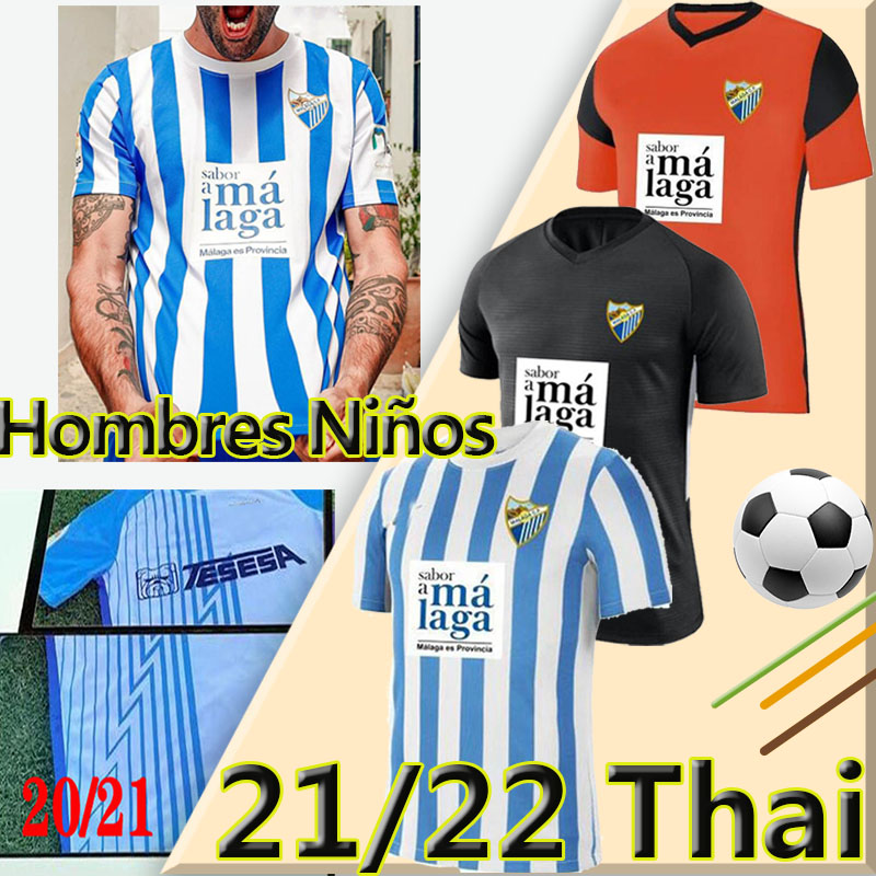 

21/22 Malaga Soccer Jerseys Málaga 2021 2022 K. Bare JUANPI ADRIAN CF Football Shirt BAR Casas Juankar camiseta de fútbol Juande Hombres Uniforms, Malajia 21-22 home
