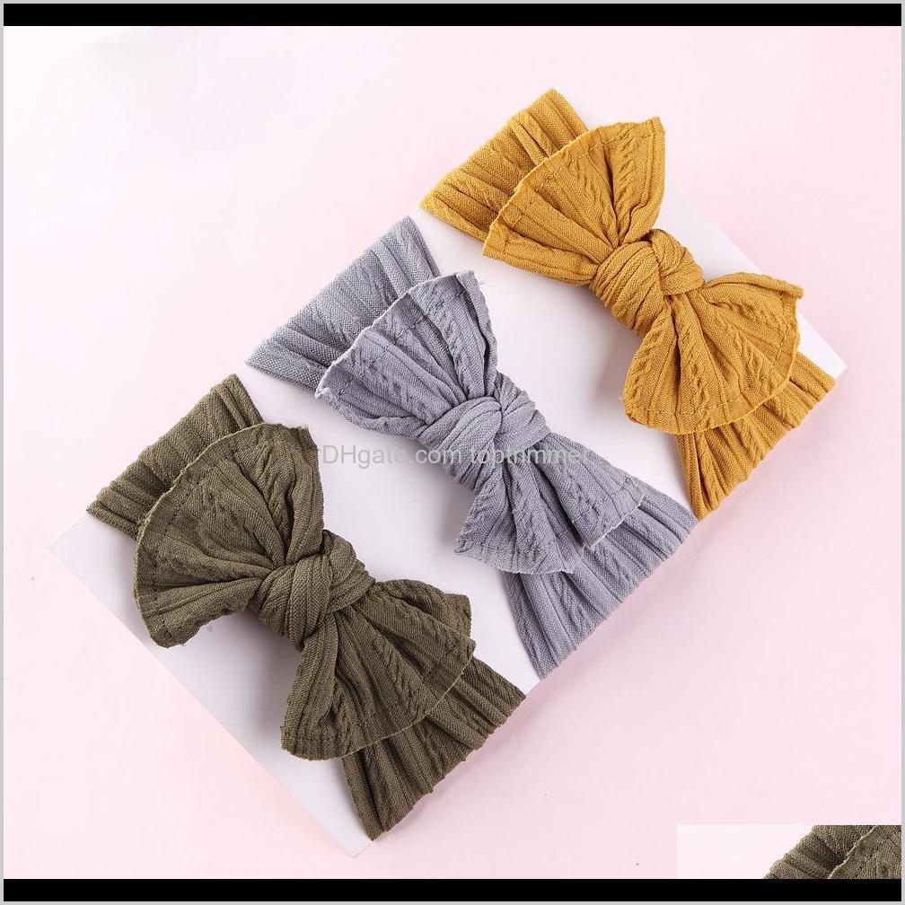 

Baby, & Maternity30Pc/Lot Born Kids Handmade Knit Wide Nylon Headbands,Knotted Bow Ribbed Headband,Children Girls Hair Aessories Drop Delive, Can choose any color