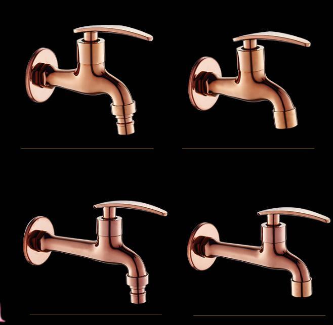 

2021 New Style Rose Gold Dragon Carved Bibcocks Brass Washing Machine Faucet Bibcock Tap Outdoor Bathroom Mixer 98sj