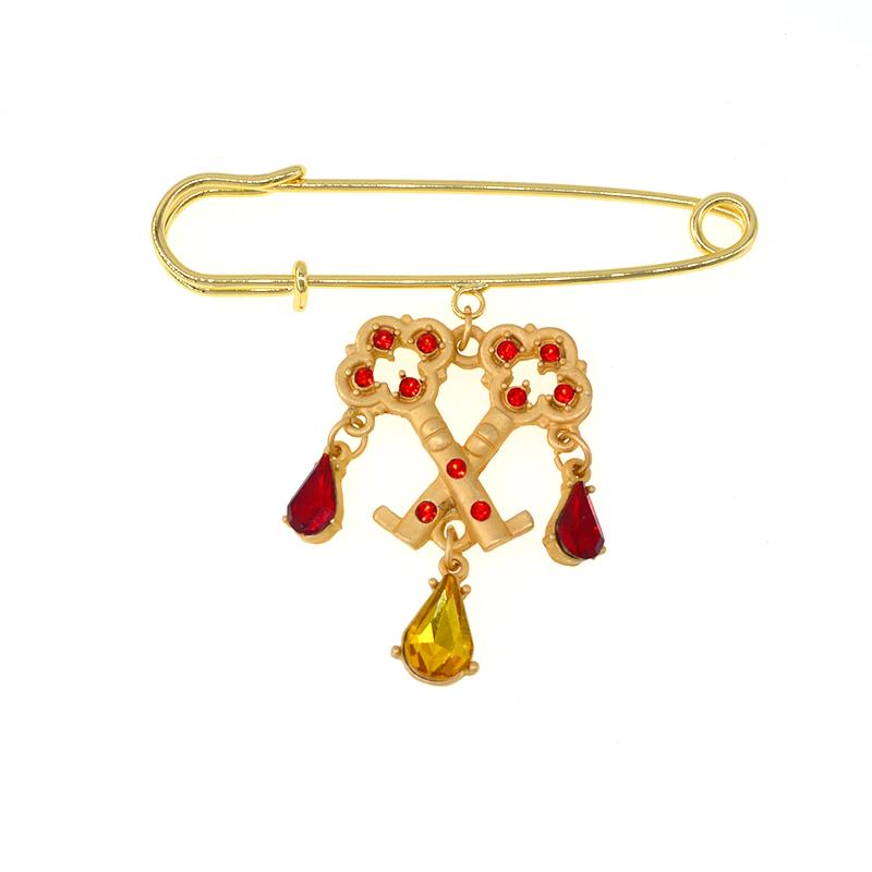 

Pins, Brooches Fashion Female Exquisite Rhinestone For Friend Charming Crystal Brooch Pins Jewelry Party Accessories