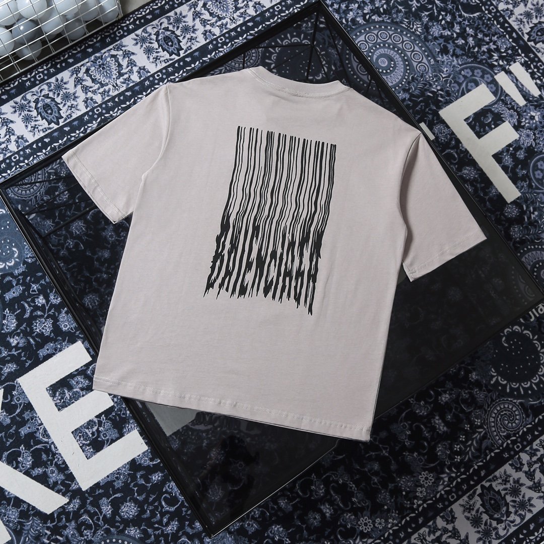 

21FW summer designer mens T shirt Casual classic letter paris BÀLÈNCIÀGÀ back tassel Short sleeve T-shirt high quality tshirt print streetwear, White