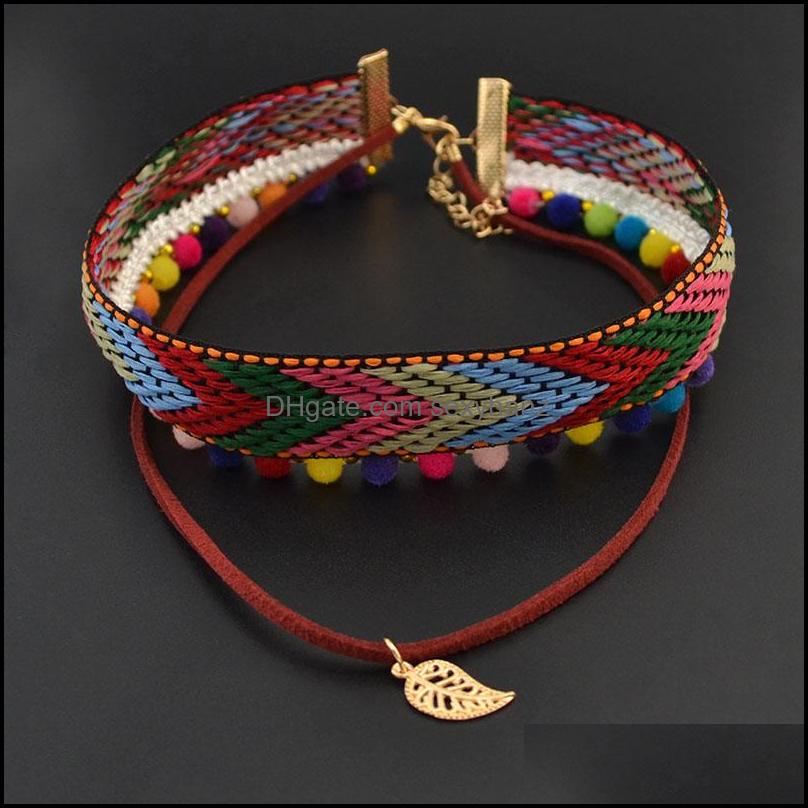 

Necklaces & Pendants Chokers Fashion Rustic Bohemia Choker Necklace Women Mtilayer Ethnic Tribal Leaf For Jewelry Rq-01 Drop Delivery 2021 T