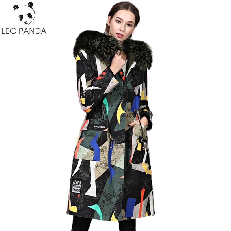 

Women's Leather & Faux Plus Size Winter Women Fashion Long Sleeves Single-breasted Overcoat Thicken Warm Hooded Parka Female Fur Coat C807, Black