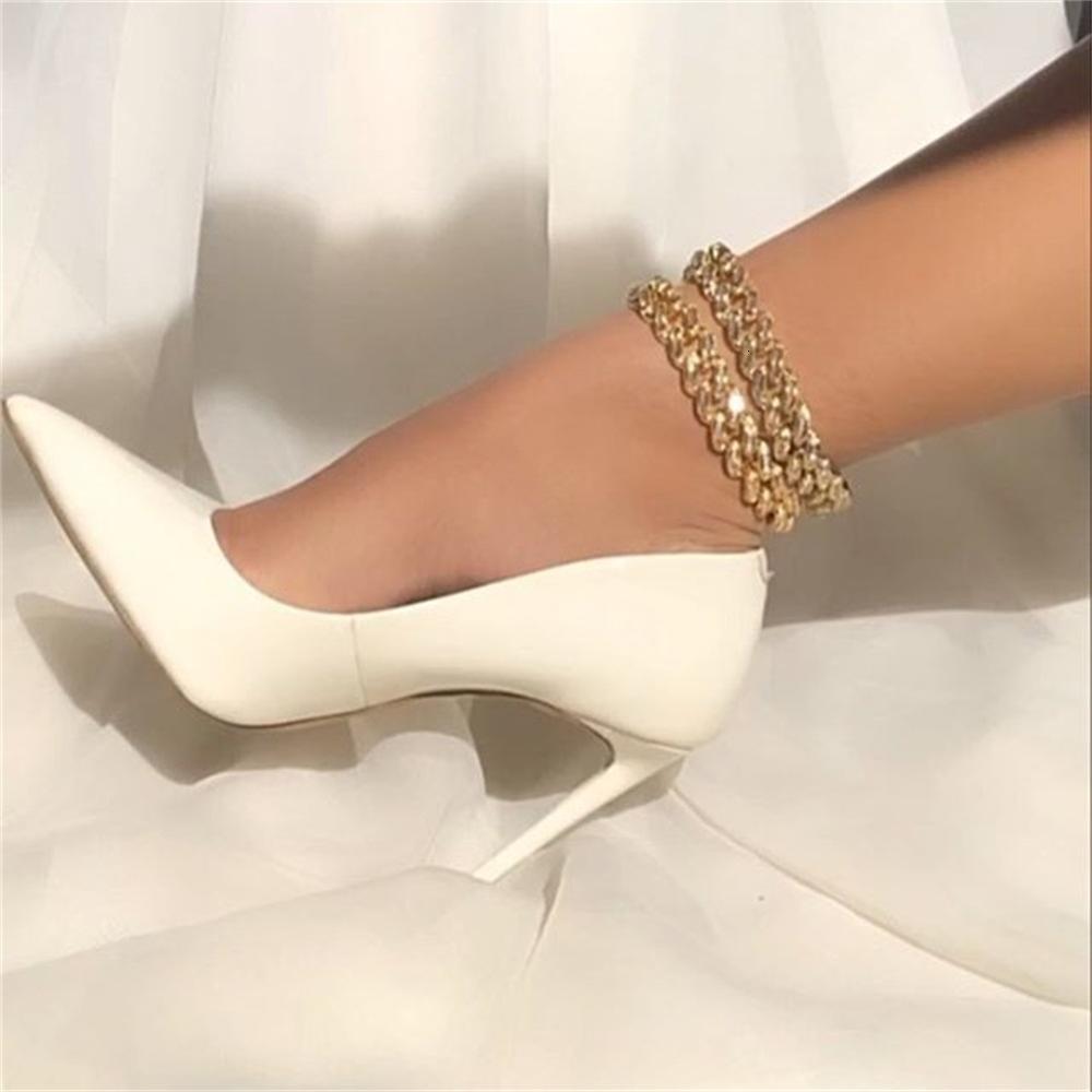 

Glaming Gold 2020 Chain Anklets for Women Wholesale Iced Out Crystal Rhinestone Foot Hip Hop Jewelry Anklet Cuban Chains