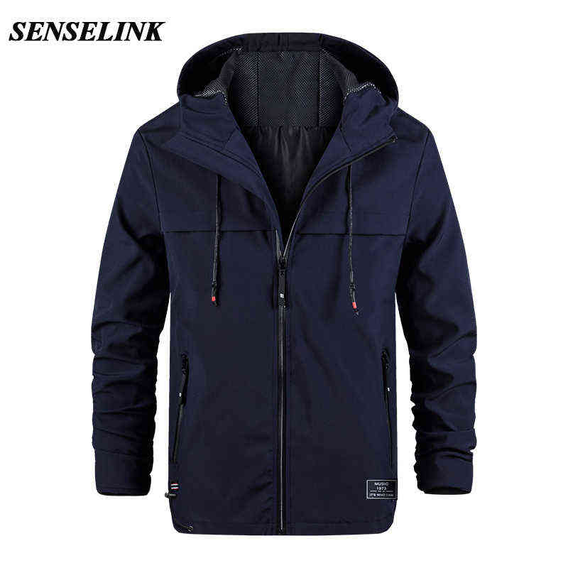 

Men Jacket Autumn Korean Version of The Trend of Business Casual Jacket Fashion Slim Windproof Waterproof Jacket Men 211110, Gray