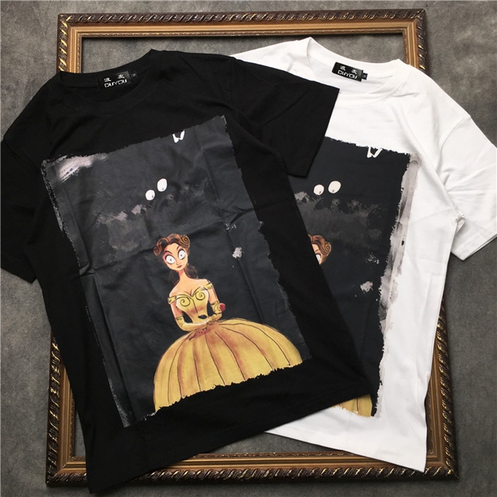 

2021 Barrett Men's New 100% Cotton Straight Fit Round Neckline Black Printed T-shirt Streetwear| 2190101510 70vn