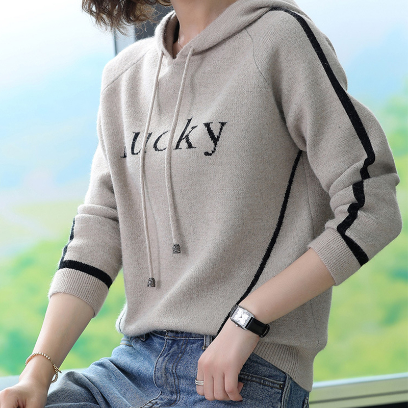 

2021 Korean Style Letter Printing Sweatshirt Kawaii Hoodie Autumn New Casual Long Sleeve Hoodies Women Fashion Clothes Top 0zdf, Style5