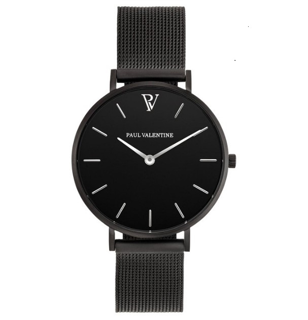

2021 Paul valentine Watches for lady Luxury Stainless Steel Analog Quartz Watch Men Casual dress Sport Clock women Relogios masculino reloj, Slivery;brown